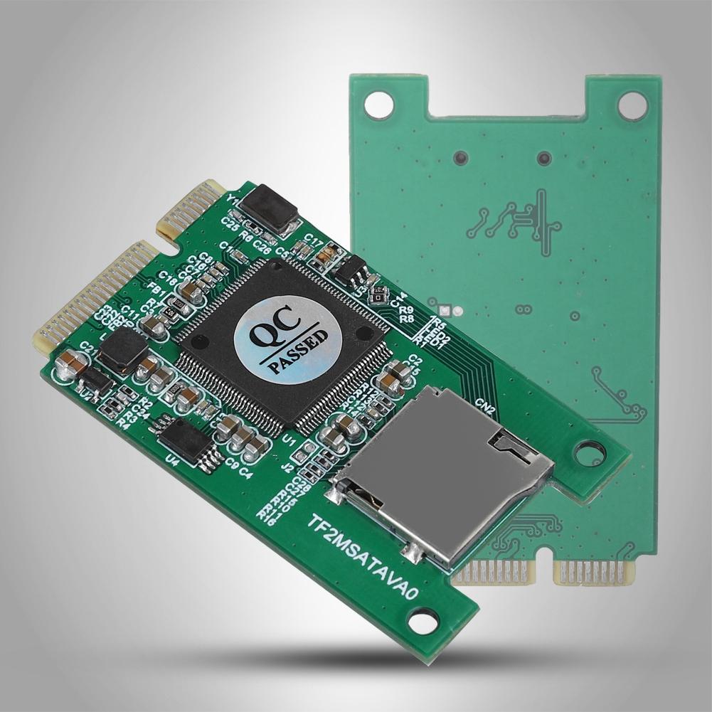 Micro SD TF Card To Mini PCI E mSATA SSD Adapter Converter for PC