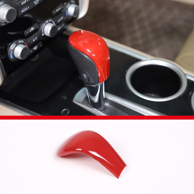 For Nissan Pathfinder 2013-2018 ABS Carbon Fiber Car Gear Head Protection Cover Decorative Stickers Car Accessories