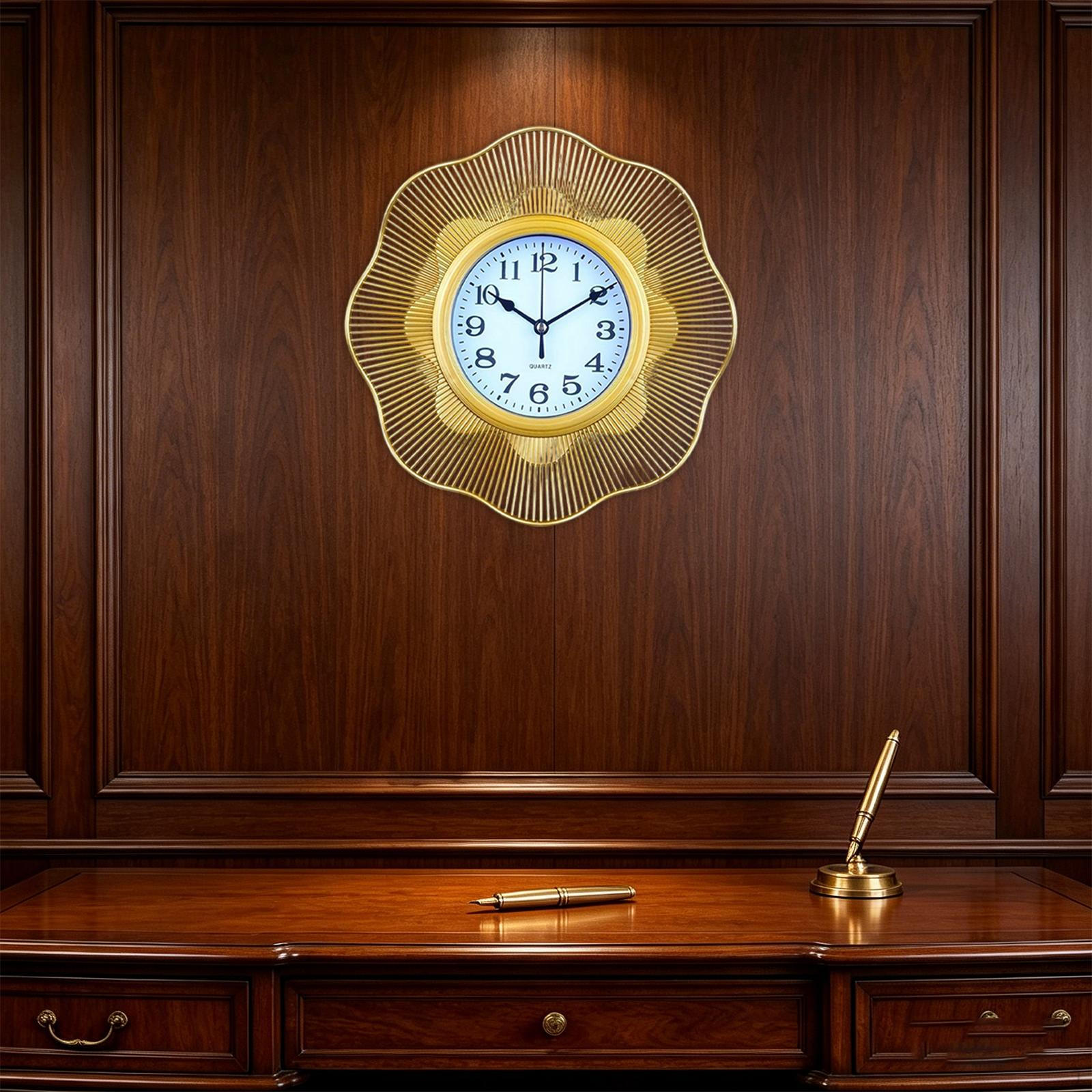 

Clock Style for Wall Decoration, Elegant Ornament, Decorative Gift, Hanging Living Room Style E