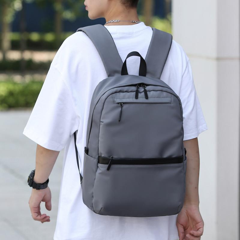 1 14 Inch Large Capacity Leisure Schoolbag Sports Simple Men And Women Universal Computer Backpack With Pendant