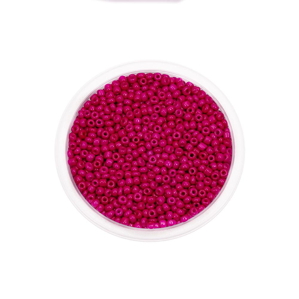 33-Color Solid Glass Beads for DIY Jewelry & Beaded Bracelets