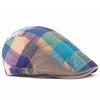 Eternal Leaf Retro French Hunting Gingham One Size Fits and FT11005 Various Cap, Check, All, Men's Women's, (01. Blue)