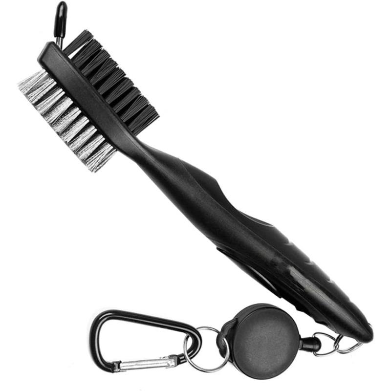 Club Cleaning Brush Golf Club Brush Golf Grooves Cleaning Brush 2 Sided for Golf Putter Wedge Effective Golf Ball Cleaner Tool