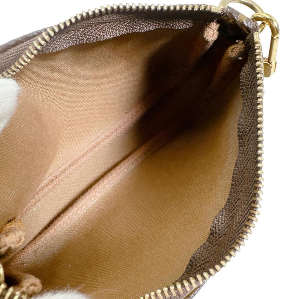 LOUIS VUITTON Monogram Mini Pochette Accessoires Pouch Brown Women M58009 Used