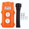 2Way Hoist Crane Pendant Push Button Switch Rainproof COB-61 Orange Hoist Pendant Switch Up-Down Heavy Duty Rain Proof Button
