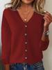Women's Knitted Cardigan: Spring-Summer Long Sleeve Sweater, Plus Size Autumn Outerwear