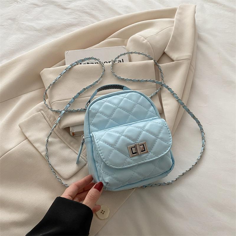 Rucksacktasche Damen neue trendige Mode-Rucksack hochwertig Kettentasche Eimerform Reisetasche