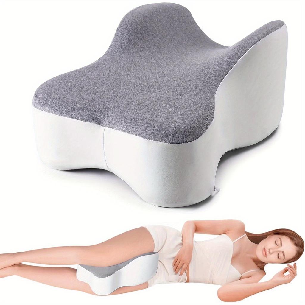 [Langes Kniekissen für Seitenschläfer]Großes langes Kniekissen - Stützt Oberschenkel vollständig für Seitenschläfer, richtet Wirbelsäule für Seitenschlafen zwischen den Beinen aus
