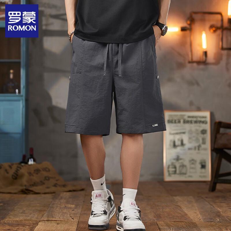 

Luomeng Men s Summer Ice Silk Cargo Shorts L