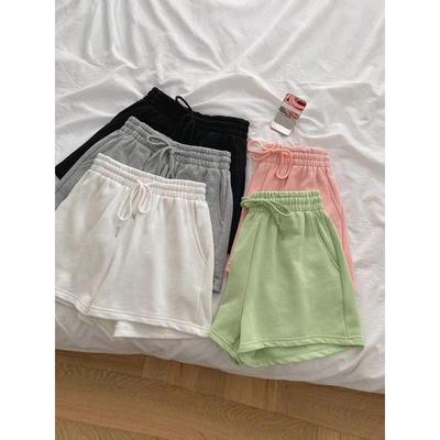 Pantaloncini larghi grigi rétro da donna per l'estate 2026, per la corsa e l'abbigliamento casual