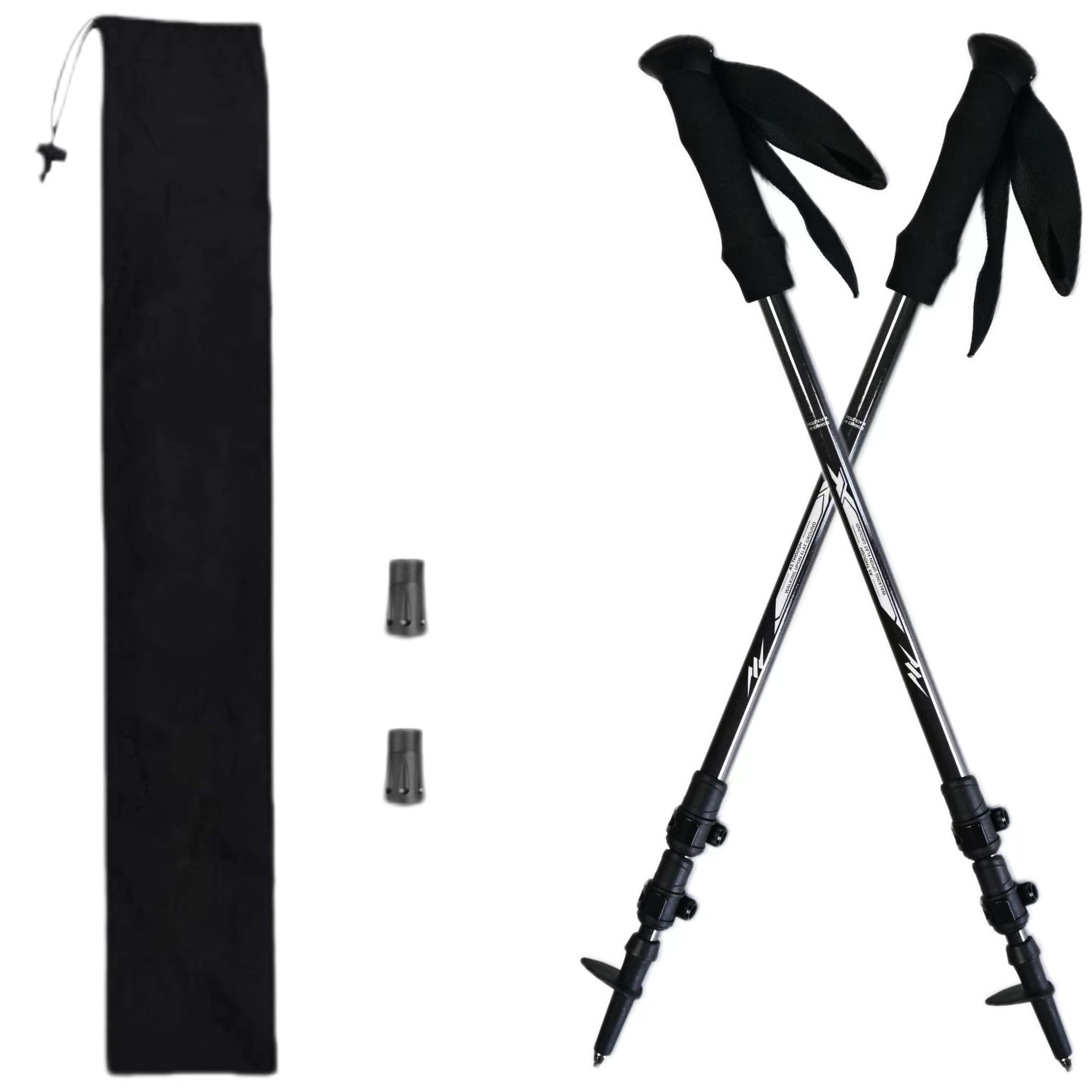 

LAGOSELVA Trekking Carbon Mountain Climbing Trekking Set of Mountaineering Telescopic Walking Hiking No Tired Carbon High Mountain Climbing Maintains