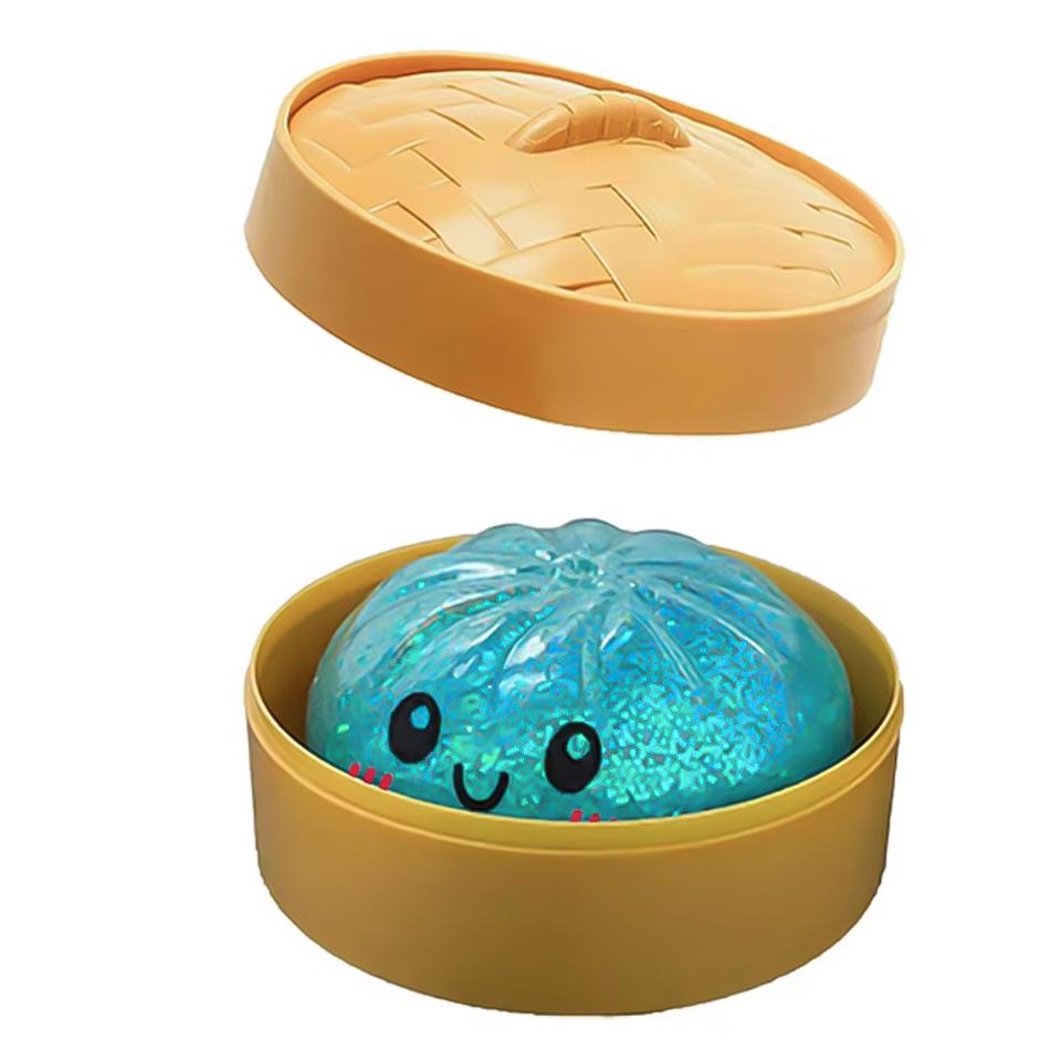 Blind Box Colorful Glitter Dumpling Squishy Relaxing  Antistress Enhance Happiness Rebound Squeeze Reliever Toy