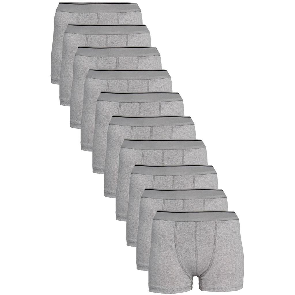 Boxeri negri din bumbac Lycra pentru bărbați, pachet de 12