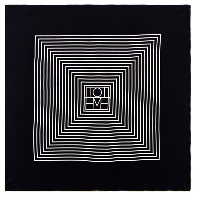 POBING Manual Hand Rolled Twill Silk Scarf Women Animals Kingdom Square Scarves Echarpes Foulards Femme Wrap Bandana Hijab 90CM