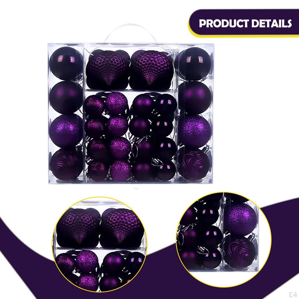 48 Tropfenförmige Weihnachtskugel-Ornamente Baumschmuck für Hochzeit