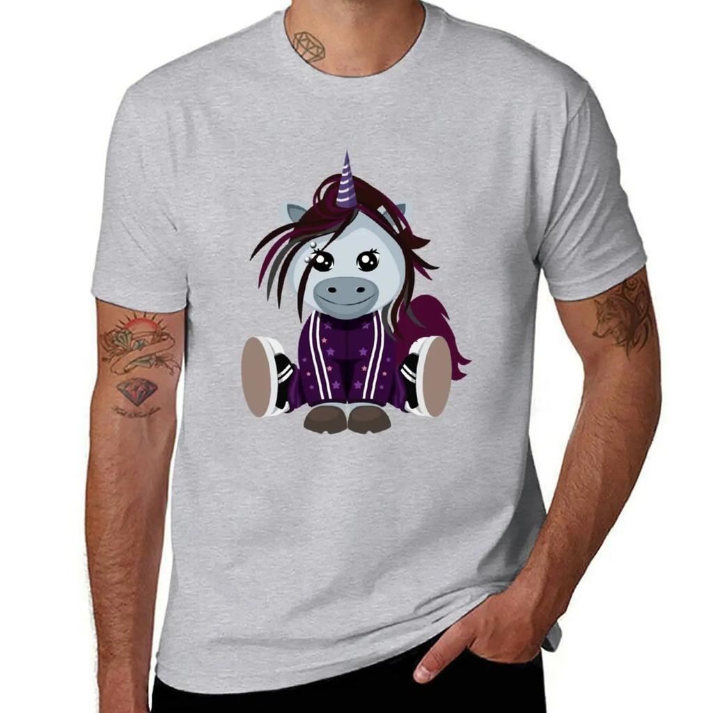 Cute 2000s Nu Metal Unicorn 1 TShirt summer tops oversized tshirts for men