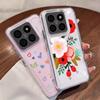Clear Silicone Flower Case For Xiaomi 13T 11T Poco X5 X6 F6 M6 Pro 4G Redmi Note 12 13 Pro 11 10 11s Mi 11 Lite 5G NE Soft Cover