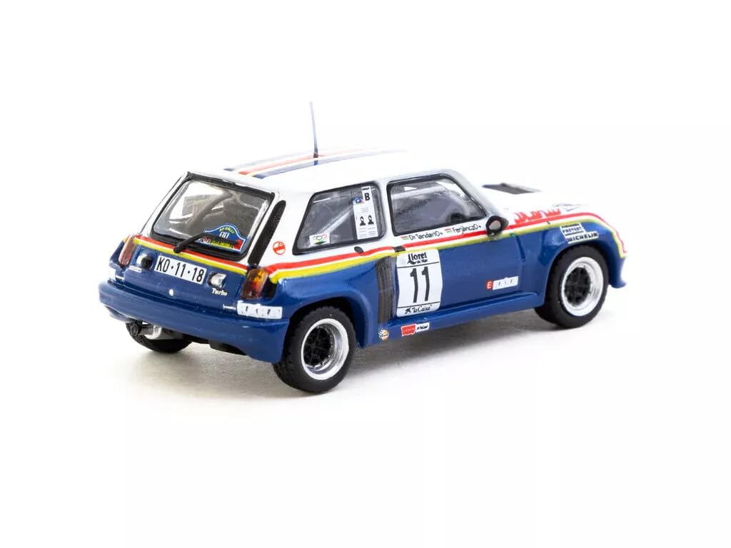 Tarmac Works 1/64 Renault 5 Turbo #11 Costa Brava Rally 1985 Tarmac Works Turbo Rally Miniature Car