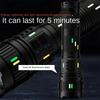 Super Bright White Laser Flashlight Use 4*181350Battery Rechargeable Powerful Al Alloy Torch Waterproof Zoom LED Flashlight