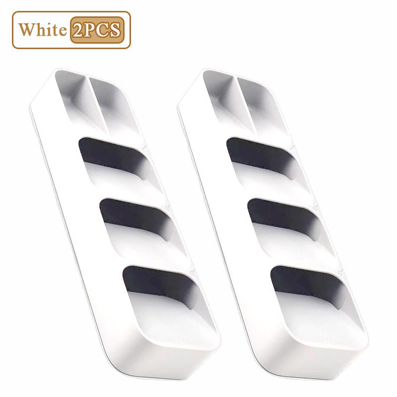 Multi-purpose Cutlery Storage Tray Cutlery Fork Spoon Compartmentalized Organizer Kitchen Drawer Categorized Storage Boxes