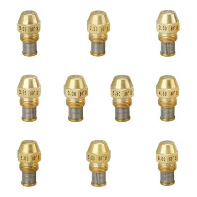 Copper Fuels Oil Nozzle 80 Degree Angled With Internal Stainless Filter For Multiple Burners Models Heating Equipment