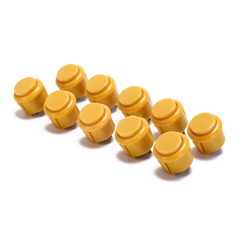 10Pcs 24Mm Push Buttons Replace For Arcade Button Games Parts Of 7 Colors