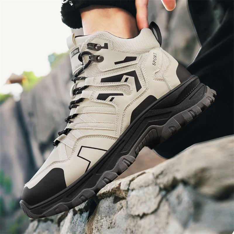 Men Hiking Shoes Outdoor Trekking Sports Climbing Camping Boots Non-Slip Waterproof Walking Jogging Trainers Sneakers Work Shoes