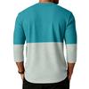 Men's  Sports  Leisure  Waverg  Round  Neck  Three-Quarter Sleeves  T-Shirt