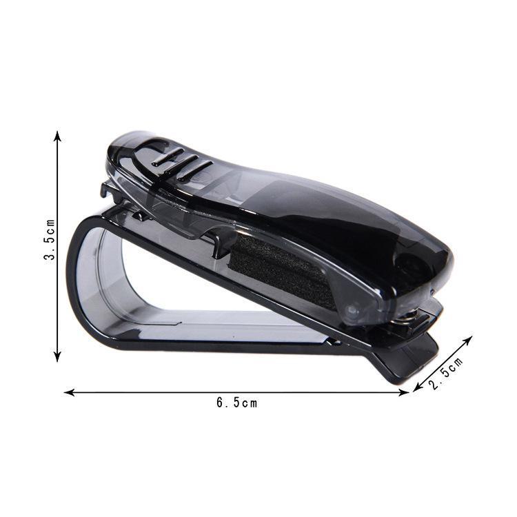 S-Shaped Multifunctional Car Sun Visor Sunglasses and Bill Clip