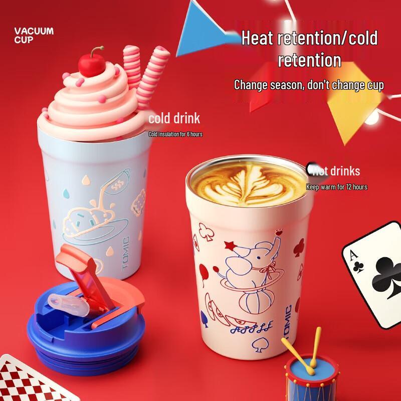 Temake 316 Stainless Steel Cartoon Insulated Coffee Mug