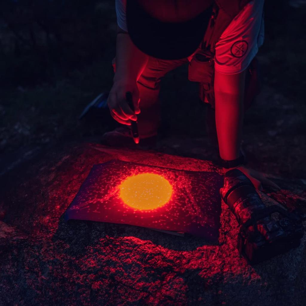 Weltool M6-RD Φακός Στυλό Κόκκινης Δέσμης LED Νυχτερινός Φακός για Νυχτερινούς Πιλότους, Προβολή Χάρτη Πλοήγησης, Αστρονομική Παρατήρηση, Αστρικούς Χάρτες, με Κλιπ Τσέπης