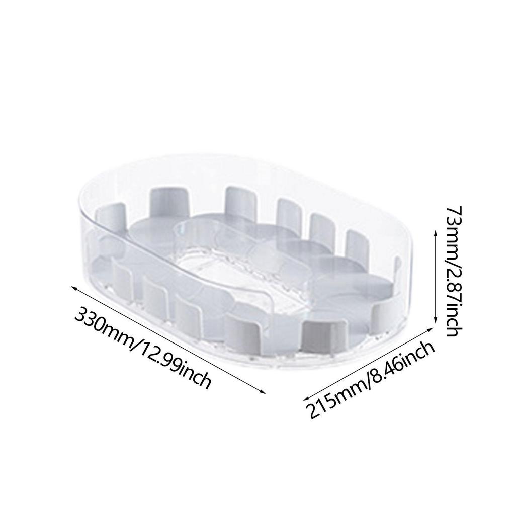 360° Turntable Refrigerator Organizer Non Skid Rotating Condiment Holder for Cupboard Cabinet Tabletop Countertop Kitchen