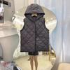 Korean Style Women's Hooded Sleeveless Duck Down Vest - 2024 Winter Collection