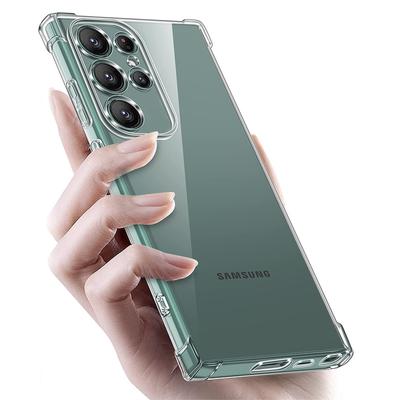 Odporny na upadek miękki silikonowy przezroczysty futerał na telefon z poduszką powietrzną do Samsung Galaxy S24 S21 FE S22 S23 5G Plus S23 + S23 Ultra M14 M34 A15 A25 A35 A05 A05S