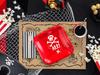 Pirates Plates Red 20X20Cm 6 pcs