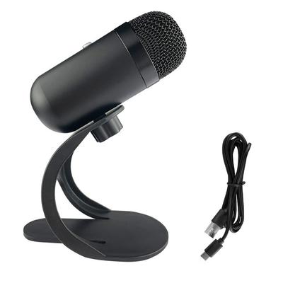 USB PC Microphone 360 Degrees  Omnidirectional Sound Pickup Wired Computer Microphone with Stand and Indicator Light