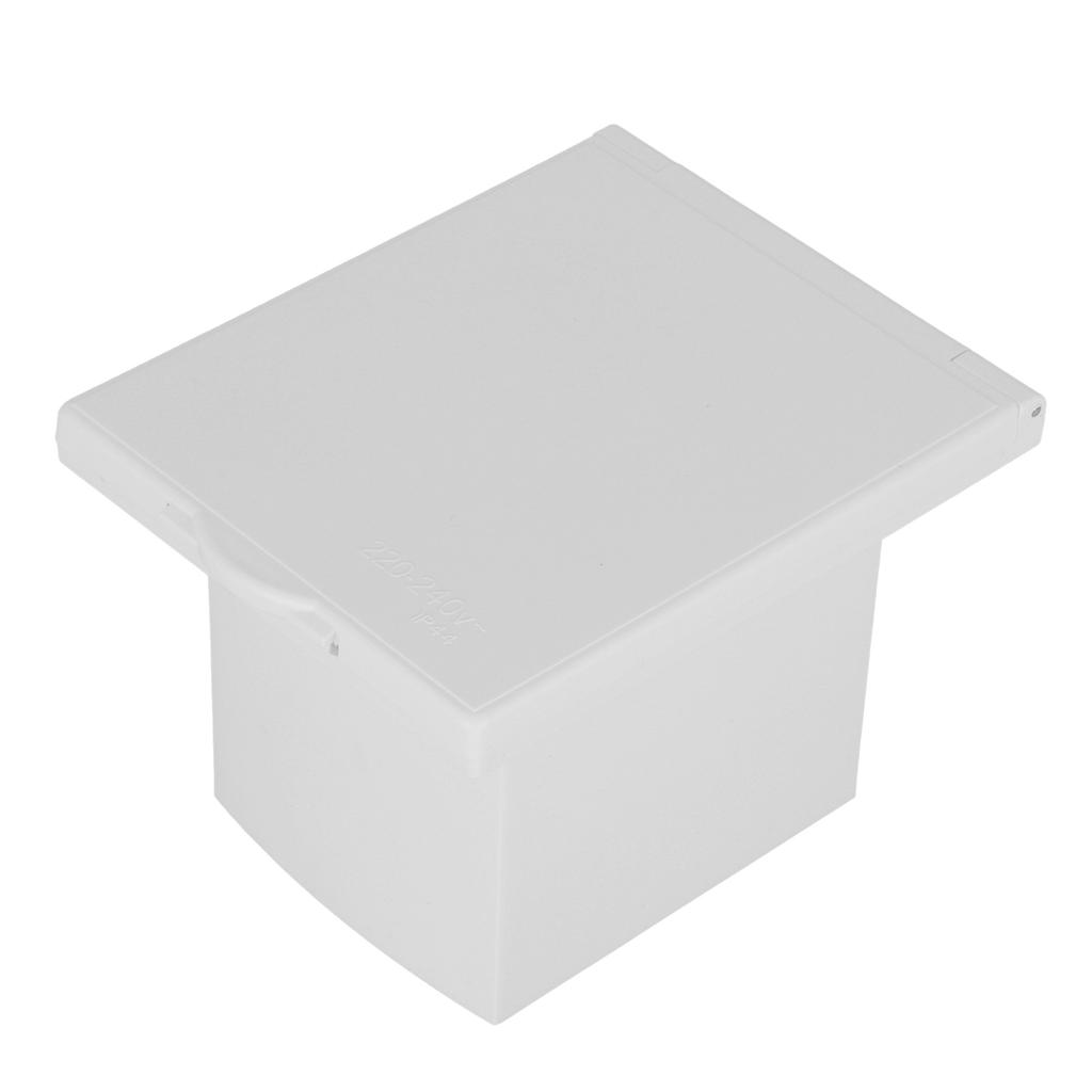 16A 220V‑240V Waterproof Power Outlet External 3Pin Flush Female Socket Plug for RV Motorhome Traile