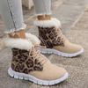Women's Winter Furry Slip-Resistant Platform Sneakers/Boots - Thick Platform Height Increase