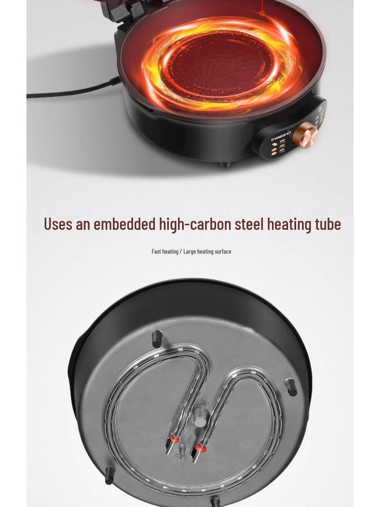 Dual-Sided Electric Pancake Maker with Deepened and Enlarged Design – Detachable, Washable Pancake Pan