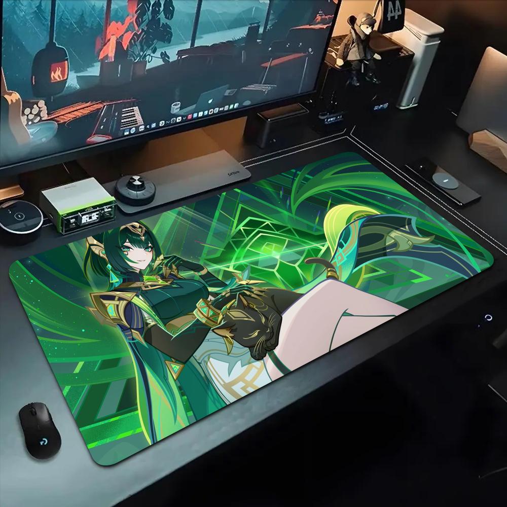 nefer genshin Mouse Pad 500X1000 mm Large Gaming Mousepad Gamer XL Rubber Otaku Keyboard Pad Laptop Desk Mat