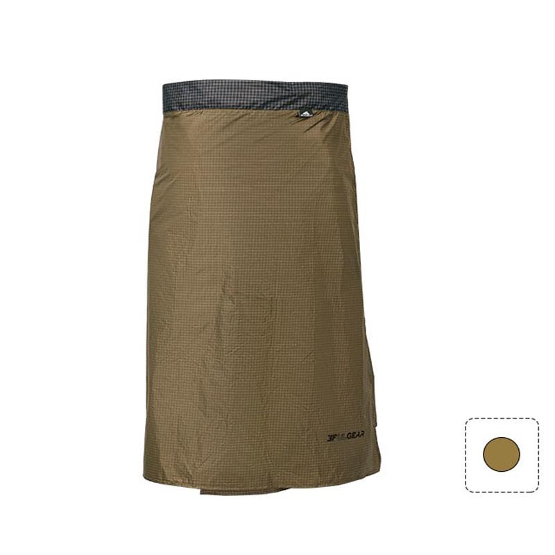 3F UL GEAR UHMWPE Cycling Camping Hiking Rain Pants Lightweight Waterproof Rain Skirt khaki A