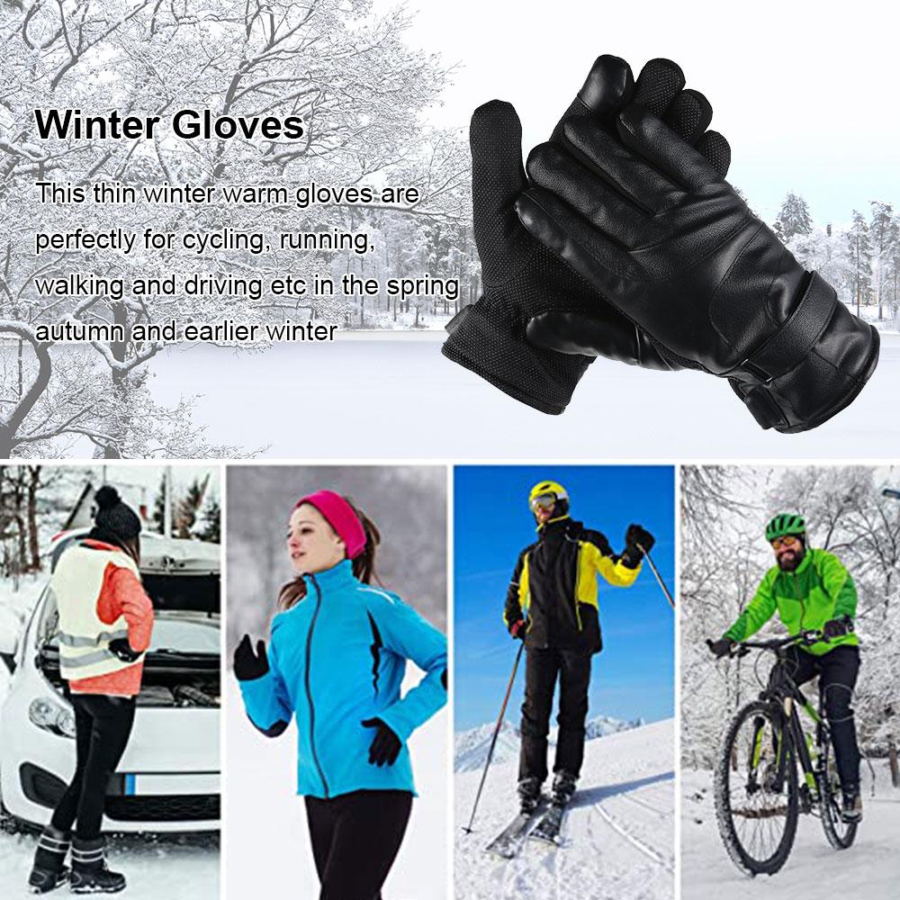 Electric Heated Gloves Touch Screen Winter Warmer Gloves USB Rechargeable Unisex Windproof Heated Gloves for Motorcycle Riding