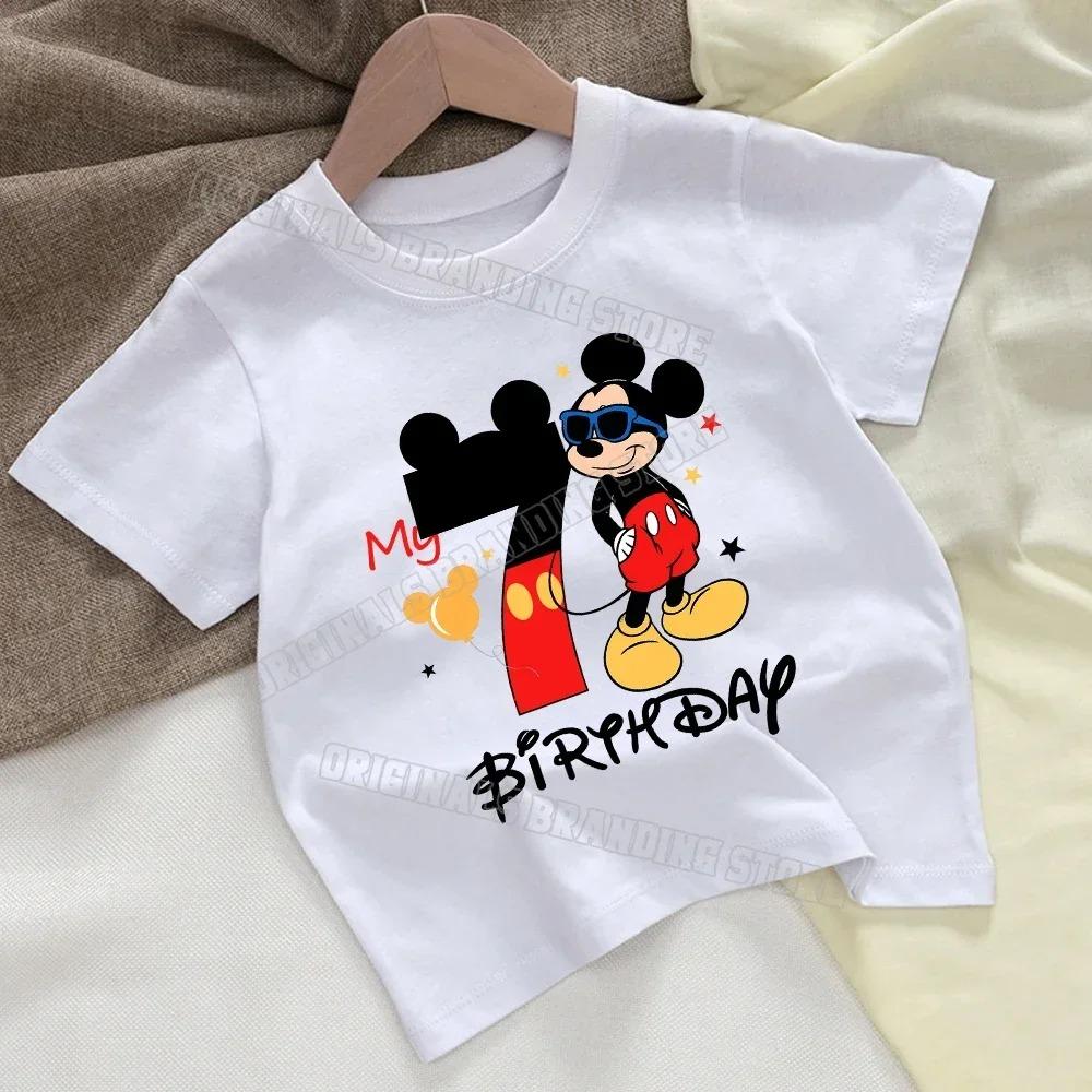 Boy Birthday Clothes Girl Tees Shirt Clothes Anime Kawaii Tops Baby Clothing