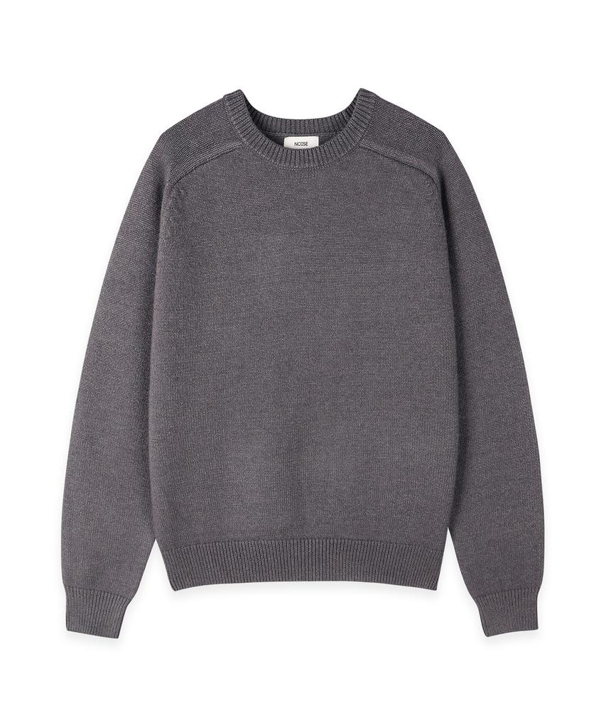 NOISE Essential Round Crop Knit - Gray