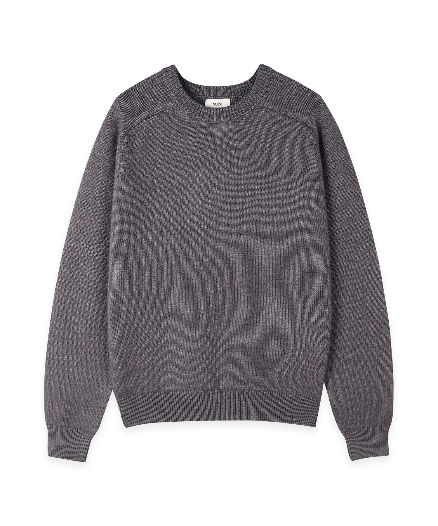 Noise Essential Round Crop Knit - Gray Gray/M