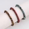 Bracciale Koai 8mm Turchese Africano Regolabile Pietra Potente per Uomo