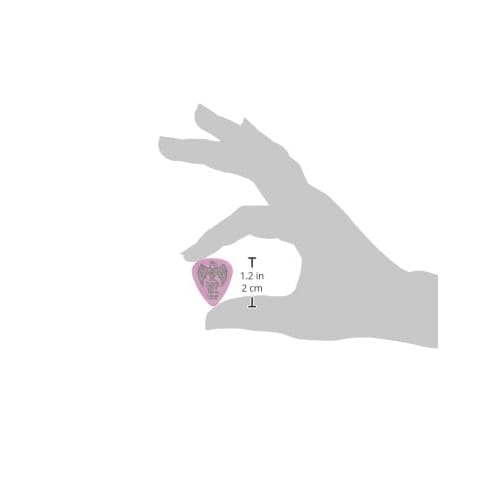 Authentic ERNIE BALL 9193 Purple Everlast Teardrop Guitar Picks, 1.0mm, Delrin, Purple, Pack of 12