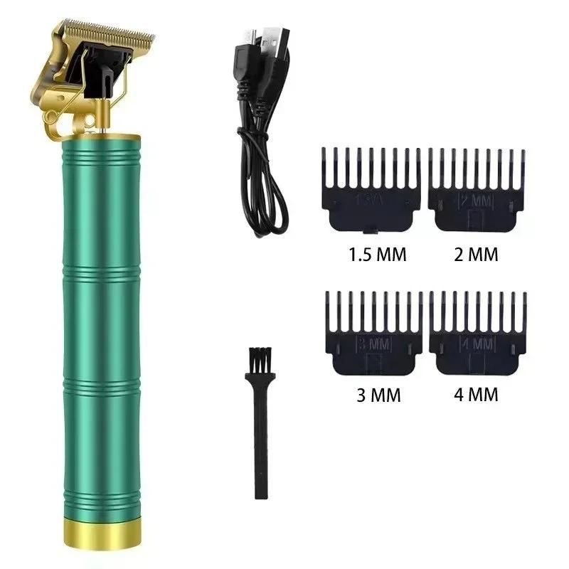 Hot Sale Vintage T9 Electric Cordless Hair Cutting Machine Professional Hair Barber Trimmer For Men Clipper Shaver Beard Lighter