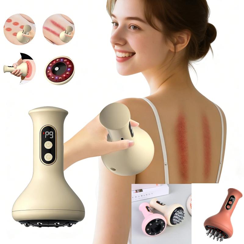 Rechargeable Scraping Massager Vibration Hot Compress Meridian Brush Body Shaping Lymphatic Detoxification Dredging