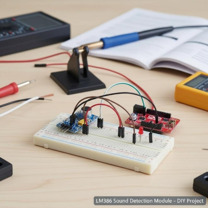 LM386 Sound Detection Module 200X Amplification For Environmental Monitoring And Intelligent Home Automation Systems